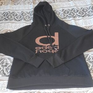 bebe Black Hoodie with Rose Gold Logo